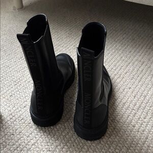 Moncler leather winter boots size 7.5